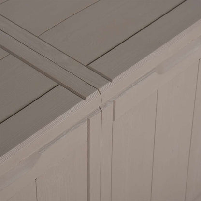 Garden Storage Box 270L Brown PP Wood Look