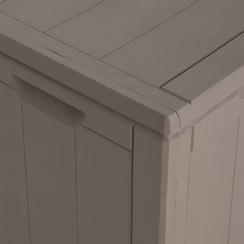 Garden Storage Box 270L Brown PP Wood Look