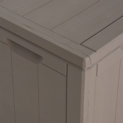 Garden Storage Box 270L Brown PP Wood Look