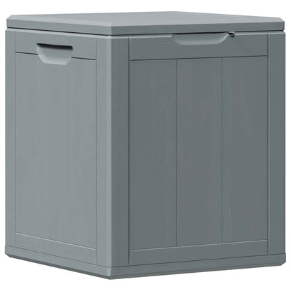 Garden Storage Box 90L Grey PP Wood Look