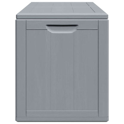 Garden Storage Box 180L Grey PP Wood Look