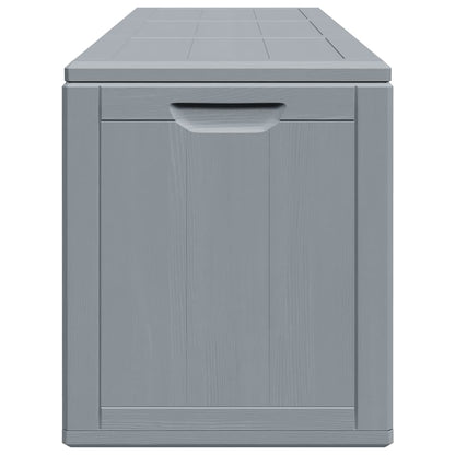 Garden Storage Box 270L Grey PP Wood Look