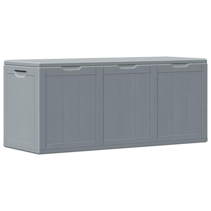Garden Storage Box 270L Grey PP Wood Look