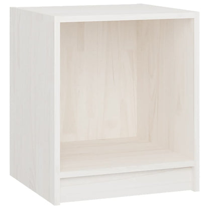 Bedside Cabinets 2 pcs White 35.5x33.5x41.5 cm Solid Pinewood
