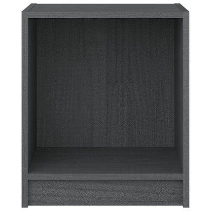 Bedside Cabinets 2 pcs Grey 35.5x33.5x41.5 cm Solid Pinewood