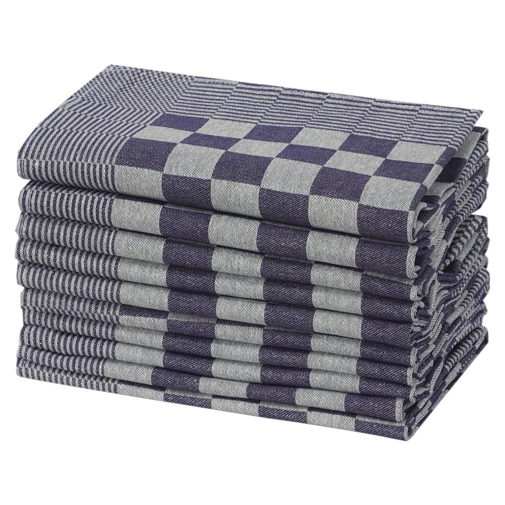 Kitchen Towels 20 pcs Blue and White 50x70 cm Cotton