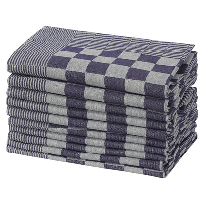 Kitchen Towels 20 pcs Blue and White 50x70 cm Cotton