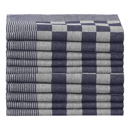 Kitchen Towels 20 pcs Blue and White 50x70 cm Cotton