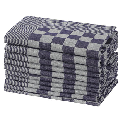 Kitchen Towels 50 pcs Blue and White 50x70 cm Cotton