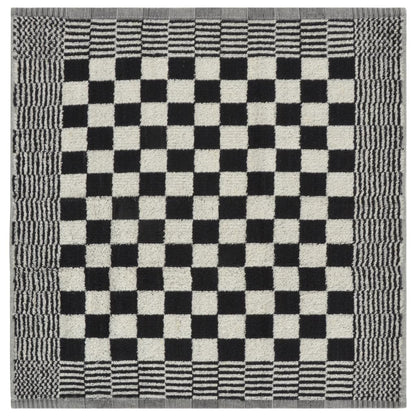 20 Piece Towel Set Black and White Cotton
