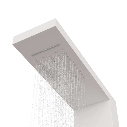 Shower Panel System Aluminium White