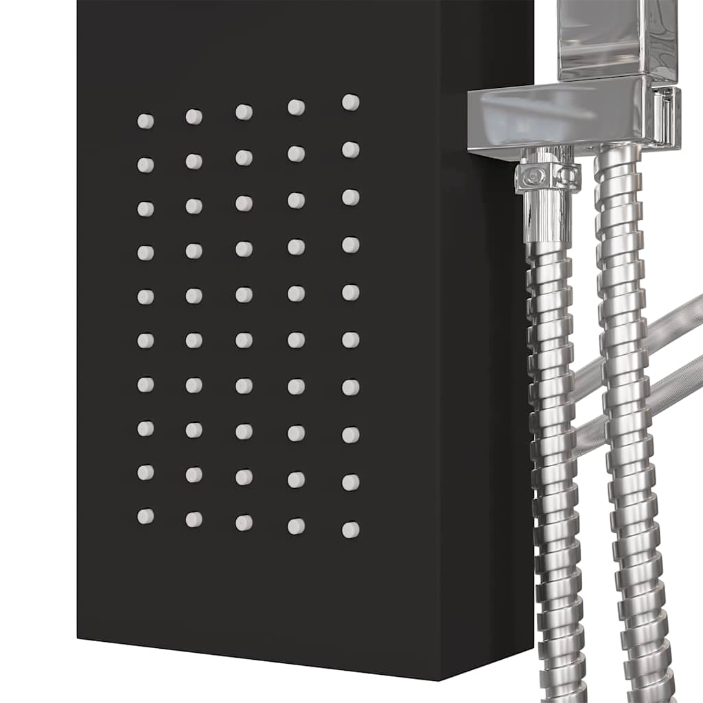 Shower Panel System Aluminium Black