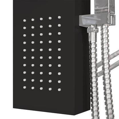 Shower Panel System Aluminium Black
