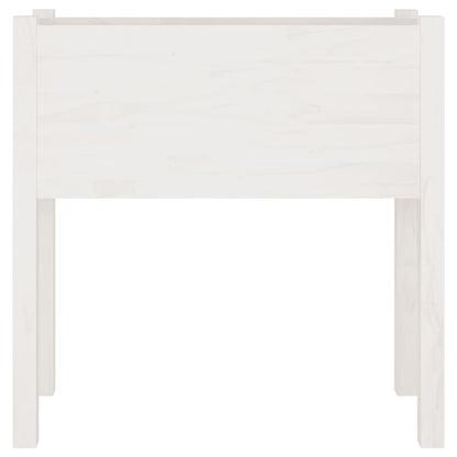 Garden Planters 2 pcs White 70x31x70 cm Solid Pinewood