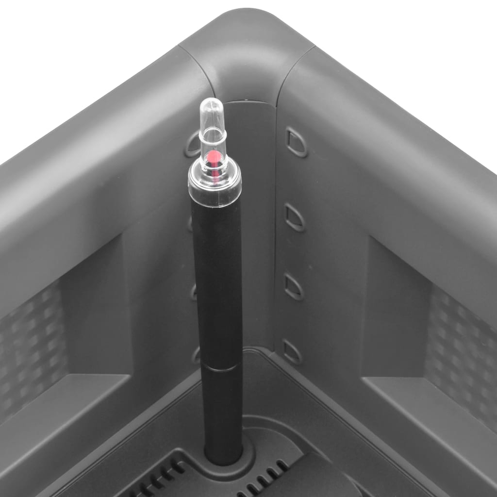 Garden Raised Bed with Self Watering System Grey 100x43x33 cm