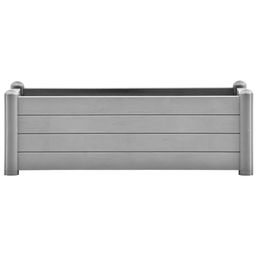 Garden Raised Bed PP Stone Grey 100x43x35 cm