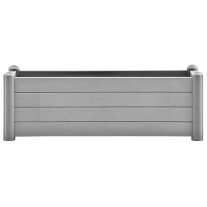 Garden Raised Bed PP Stone Grey 100x43x35 cm