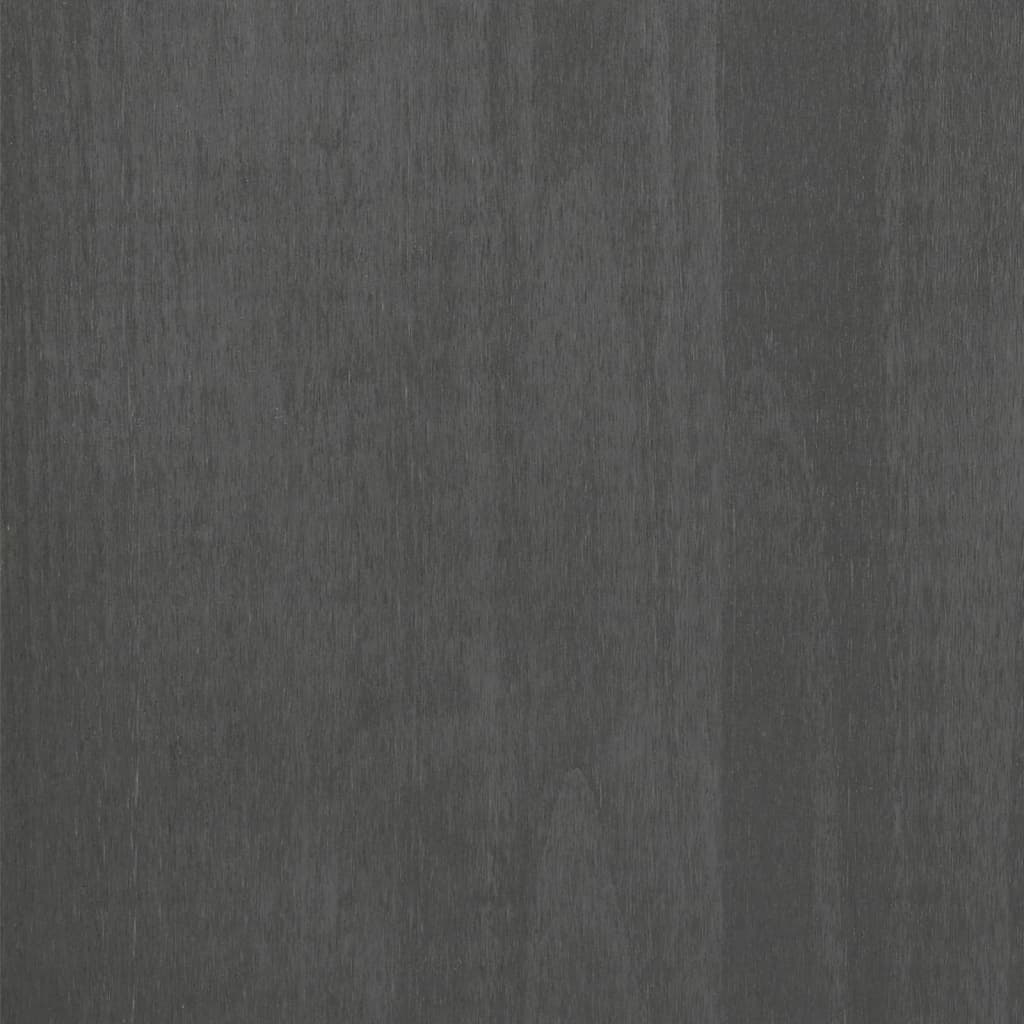 Bedside Cabinet HAMAR Dark Grey 40x35x44.5 cm Solid Pinewood