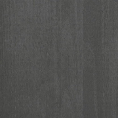 Bedside Cabinet HAMAR Dark Grey 40x35x44.5 cm Solid Pinewood
