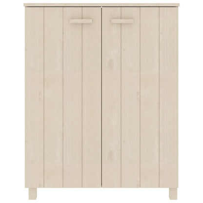 Shoe Cabinet HAMAR Honey Brown 85x40x108 cm Solid Wood Pine