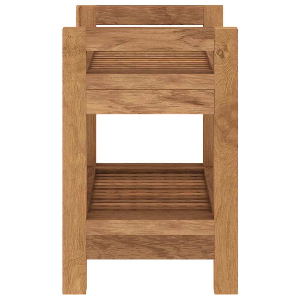 Bathroom Side Table 45x30x45 cm Solid Wood Teak
