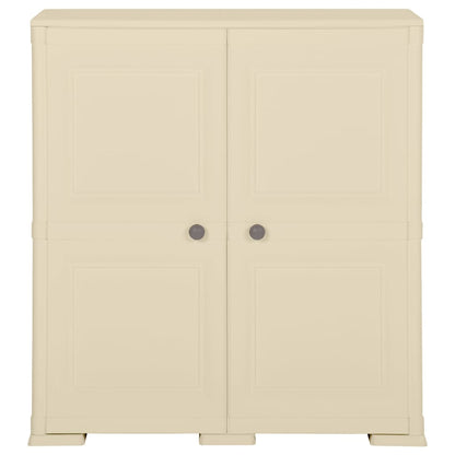 Plastic Cabinet 79x43x85.5 cm Wood Design Angora White