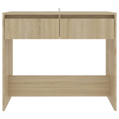 Console Table Sonoma Oak 89x41x76.5 cm Steel