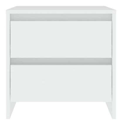 Bedside Cabinet White 45x34.5x44.5 cm Engineered Wood