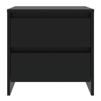 Bedside Cabinets 2 pcs Black 45x34.5x44.5 cm Engineered Wood
