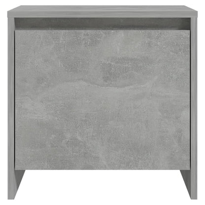 Bedside Cabinet Concrete Grey 45x34x44.5 cm Engineered Wood