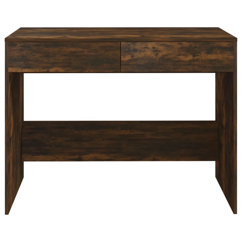 Desk Smoked Oak 101x50x76.5 cm Engineered Wood