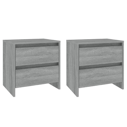 Bedside Cabinets 2 pcs Grey Sonoma 45x34.5x44.5 cm Engineered Wood