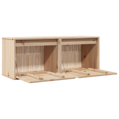 Wall Cabinets 2 pcs 45x30x35 cm Solid Pinewood