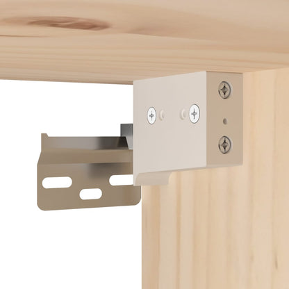 Wall Cabinets 2 pcs 45x30x35 cm Solid Pinewood