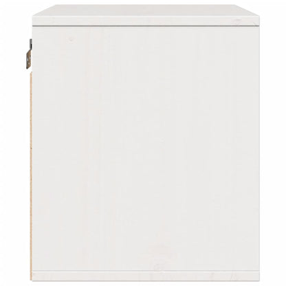 Wall Cabinet White 45x30x35 cm Solid Pinewood