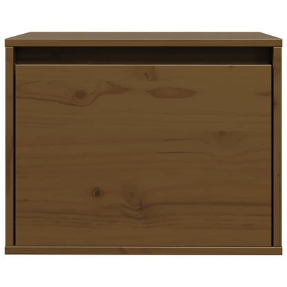 Wall Cabinet Honey Brown 45x30x35 cm Solid Pinewood