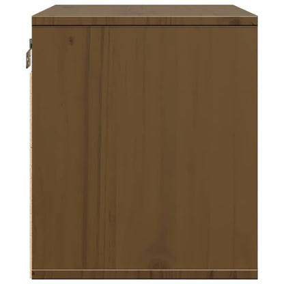 Wall Cabinet Honey Brown 45x30x35 cm Solid Pinewood