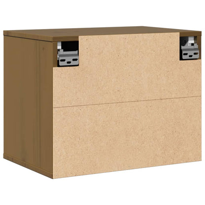 Wall Cabinet Honey Brown 45x30x35 cm Solid Pinewood
