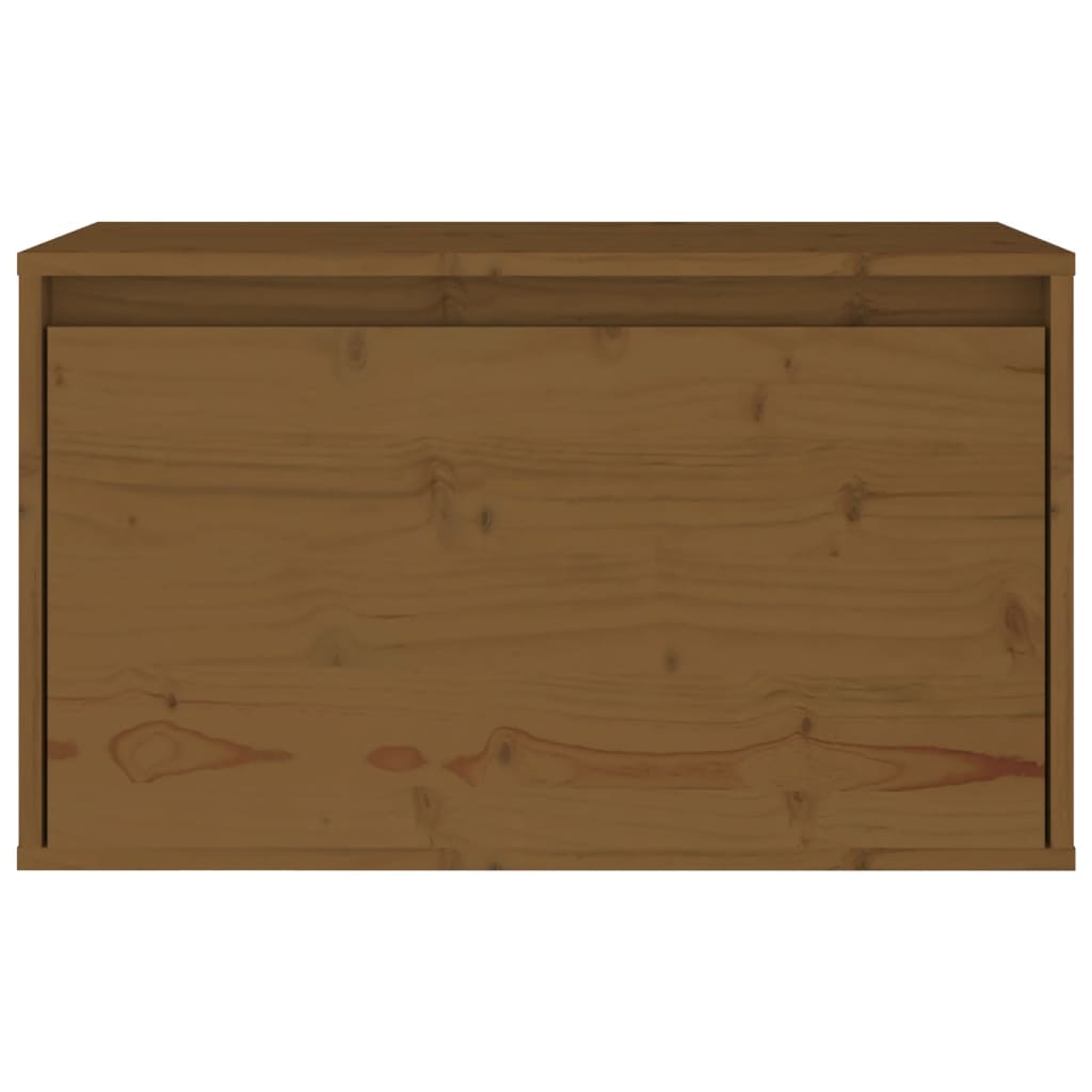 Wall Cabinet Honey Brown 60x30x35 cm Solid Pinewood