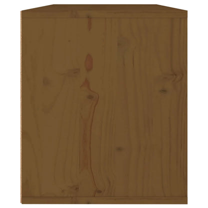 Wall Cabinet Honey Brown 60x30x35 cm Solid Pinewood
