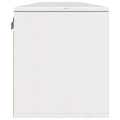 Wall Cabinets 2 pcs White 100x30x35 cm Solid Wood Pine