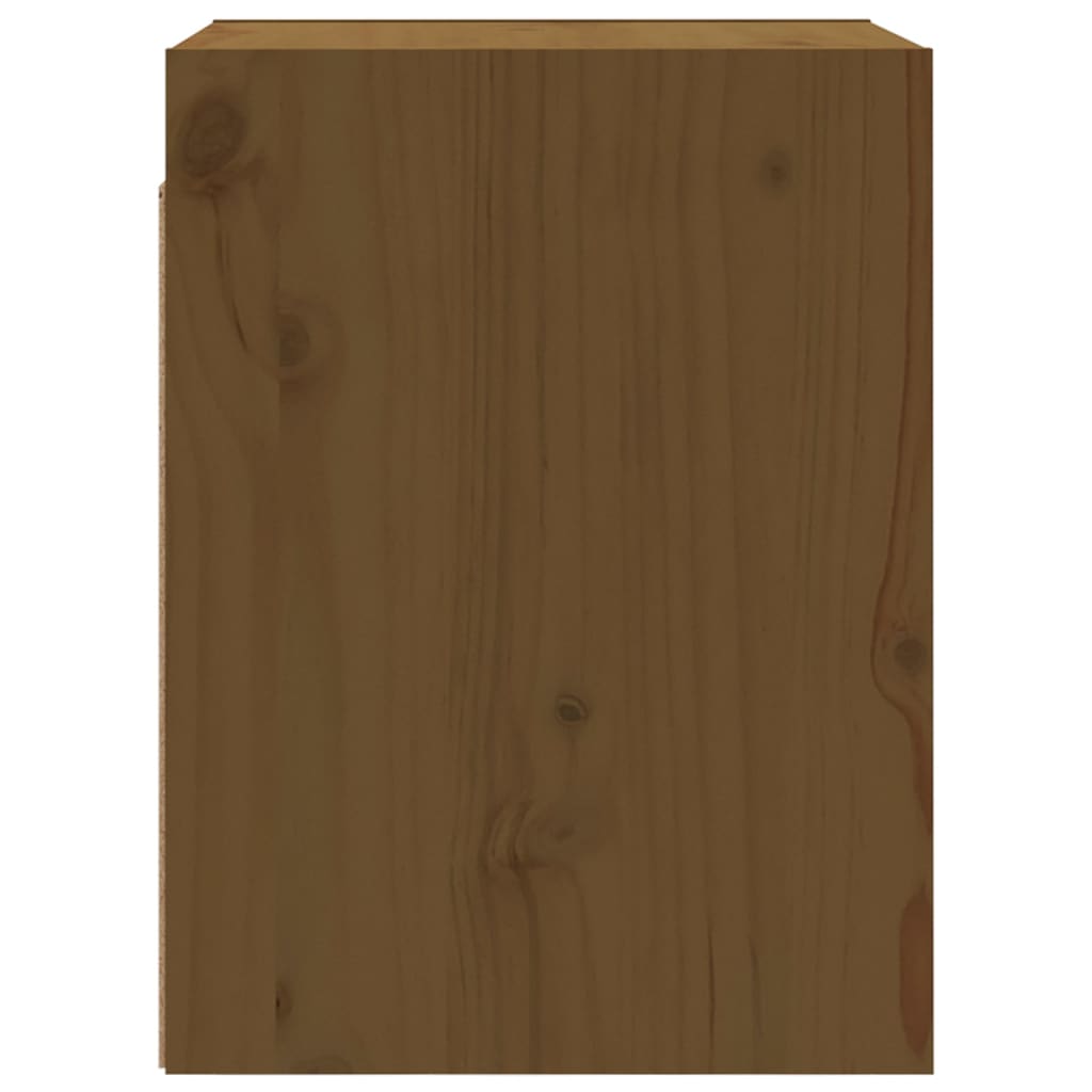 Wall Cabinet Honey Brown 30x30x40 cm Solid Wood Pine