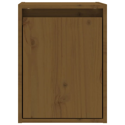 Wall Cabinets 2 pcs Honey Brown 30x30x40 cm Solid Wood Pine