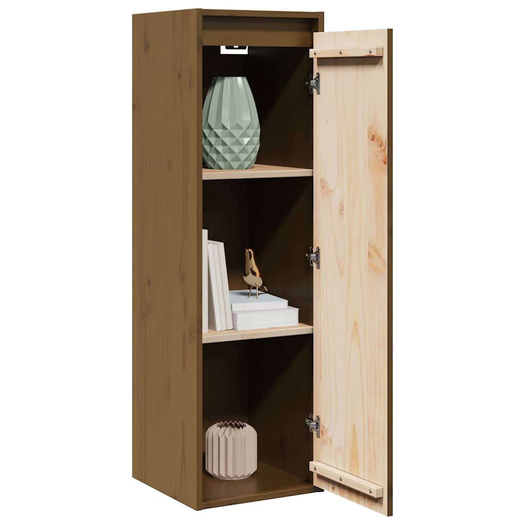 Wall Cabinets 2 pcs Honey Brown 30x30x100 cm Solid Pinewood