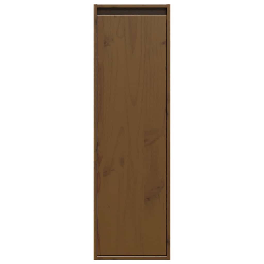 Wall Cabinets 2 pcs Honey Brown 30x30x100 cm Solid Pinewood