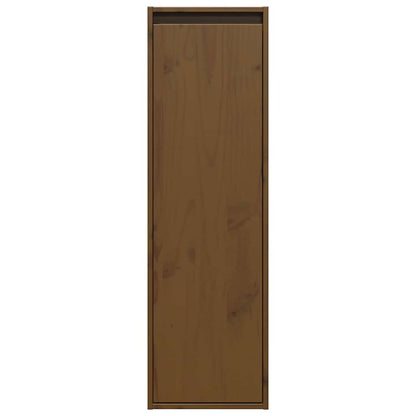 Wall Cabinets 2 pcs Honey Brown 30x30x100 cm Solid Pinewood
