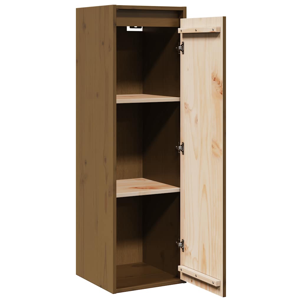 Wall Cabinets 2 pcs Honey Brown 30x30x100 cm Solid Pinewood