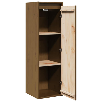 Wall Cabinets 2 pcs Honey Brown 30x30x100 cm Solid Pinewood