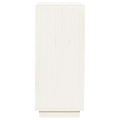 Shoe Cabinet White 35x35x80 cm Solid Wood Pine
