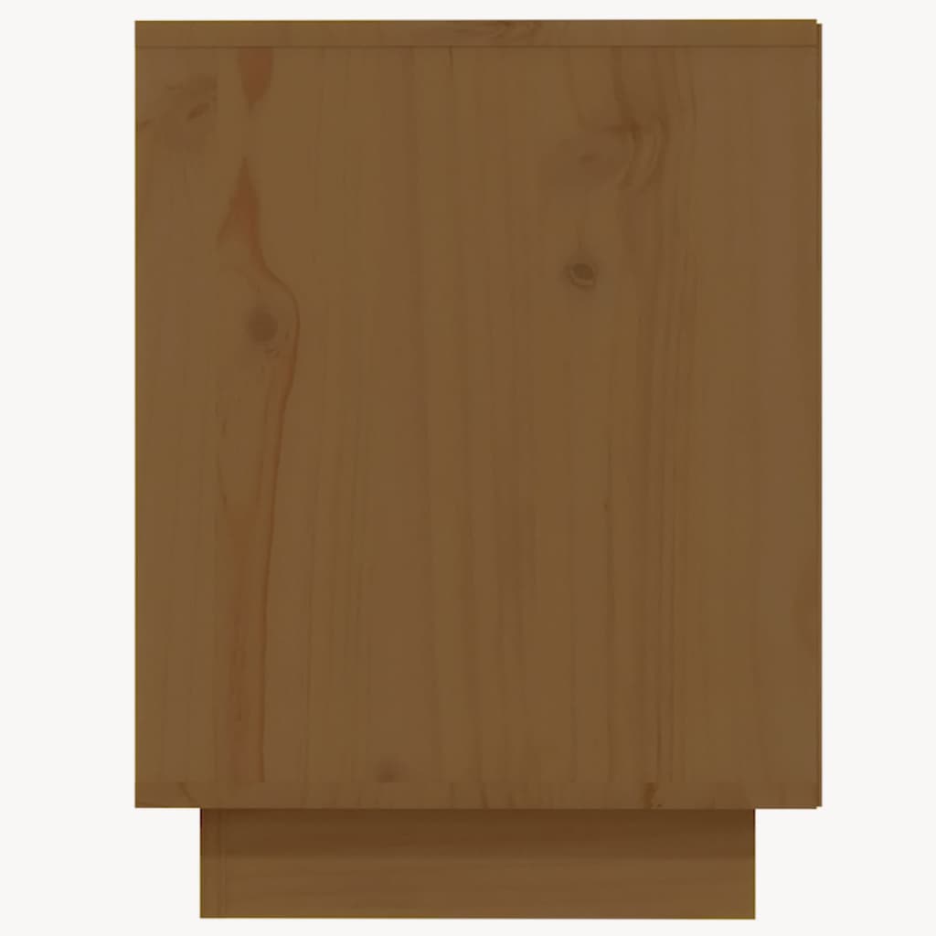 Shoe Cabinet Honey Brown 110x34x45 cm Solid Wood Pine